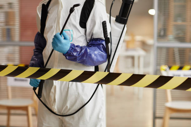 Professional Sewage Cleanup technician working in Alcester, SD